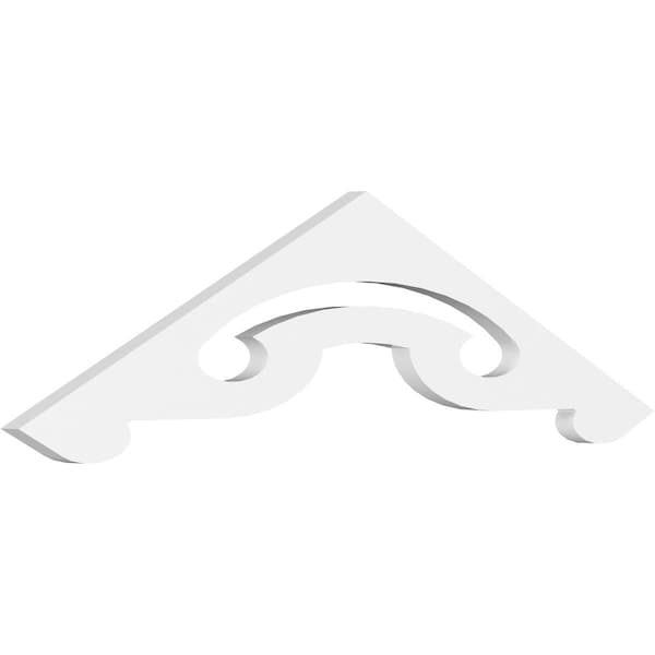 Ekena Millwork Pitch Northwest Architectural Grade PVC Gable Pediment, 36"W x 9"H x 1"P (6/12) GPP036X009X100NOR - main